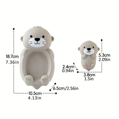 Children's Bathroom Floating Animal Otter Sealed Floating Water Toy Baby Bath Toys Swimming Pool Toy Comfort Toy Baby Bath Duck