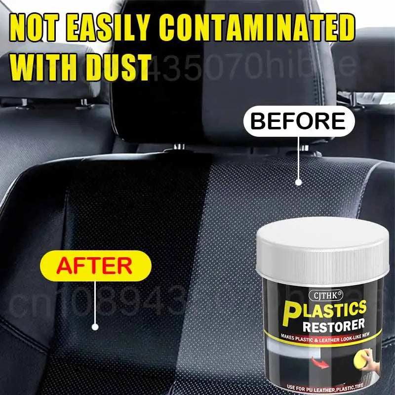 Car Plastic Restorer Back To Black Gloss Auto Interior Leather & Panel Renewal Wax Coating Agent Auto Polish And Repair Coating
