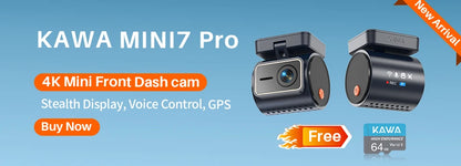 2K KAWA MINI 3 Pro Cameras for Car DVR Tiny Dash Cam 24 Parking Auto Video Recorder WiFi APP Voice Control Car dashcam