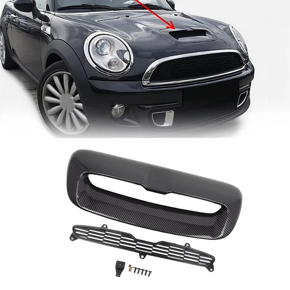 Car Front Air Intake Vent Scoop for Mini Cooper S R55 R56 R57 R58 R59 2007-2013 Hood Scoop 51132756095 51132757694 51232752275