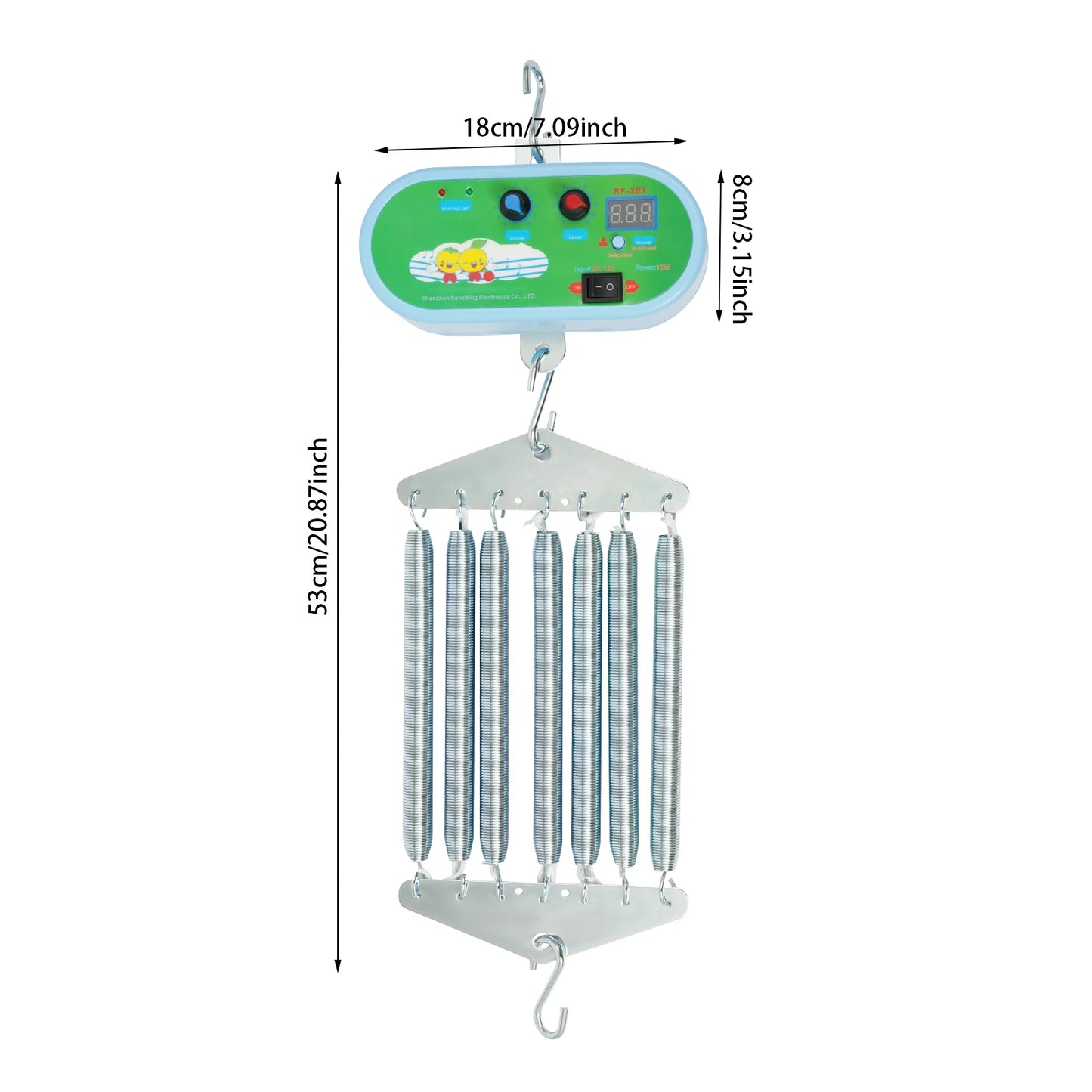 7-spring Baby Cradle Driver Hanging Electric Baby Swing Controller for Baby Spring Cradle and Baby Hammock 20kg Capacity