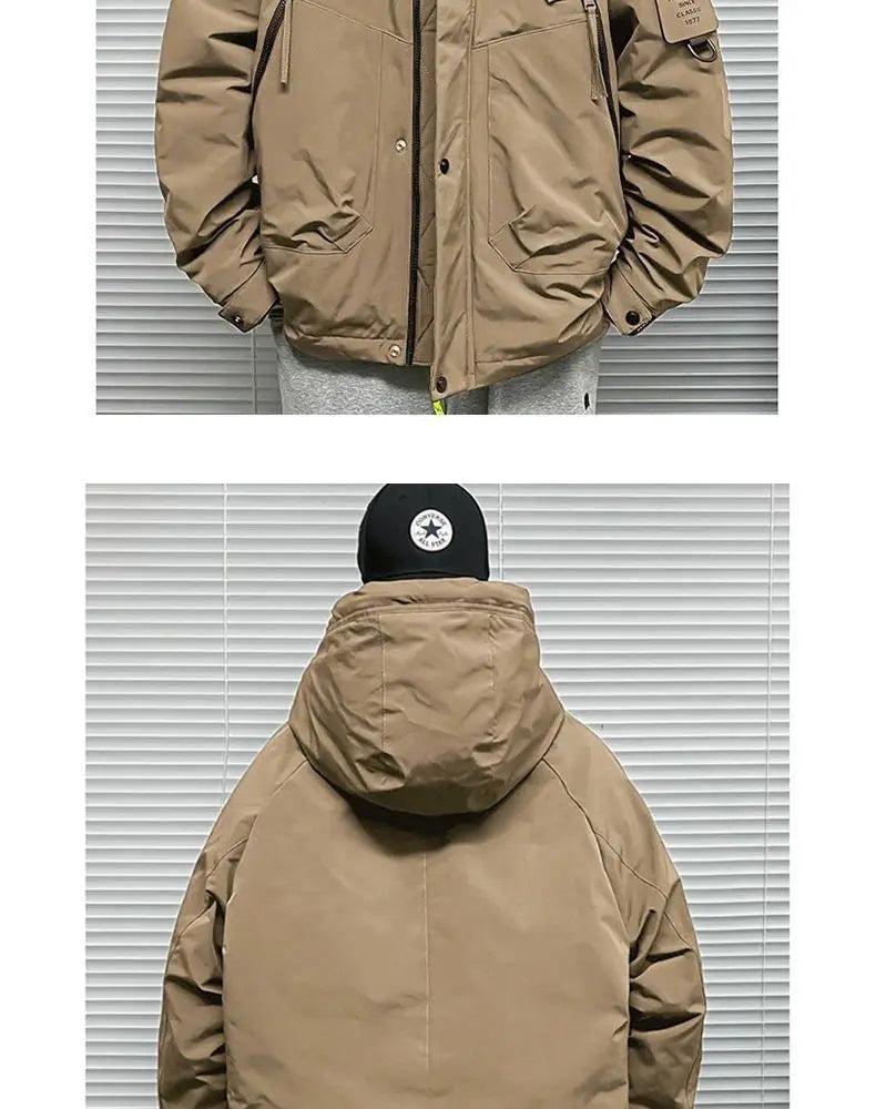 Men's Jacket Winter Windproof Warm Down Jacket Outdoor Sports Mountain Overcoat Hooded Snowboarding Parka Snow Coat Canada Tops