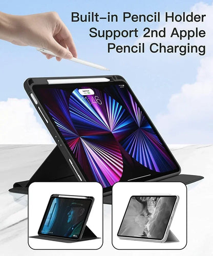For iPad 10.2 7th 8th 9th Case iPad A16 11th10th Generation Rotation Cover for iPad Pro 12.9" 13" Air 11" 2025 2 3 4 5 9.7 Funda