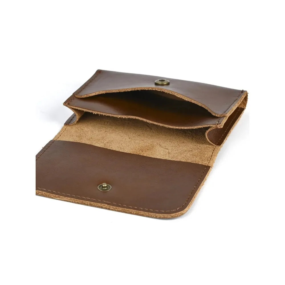 Genuine Cowhide Leather Wallet for Men Women Vintag2026 Small Men's Wallets Compact Card Holder Leather Coin Purse
