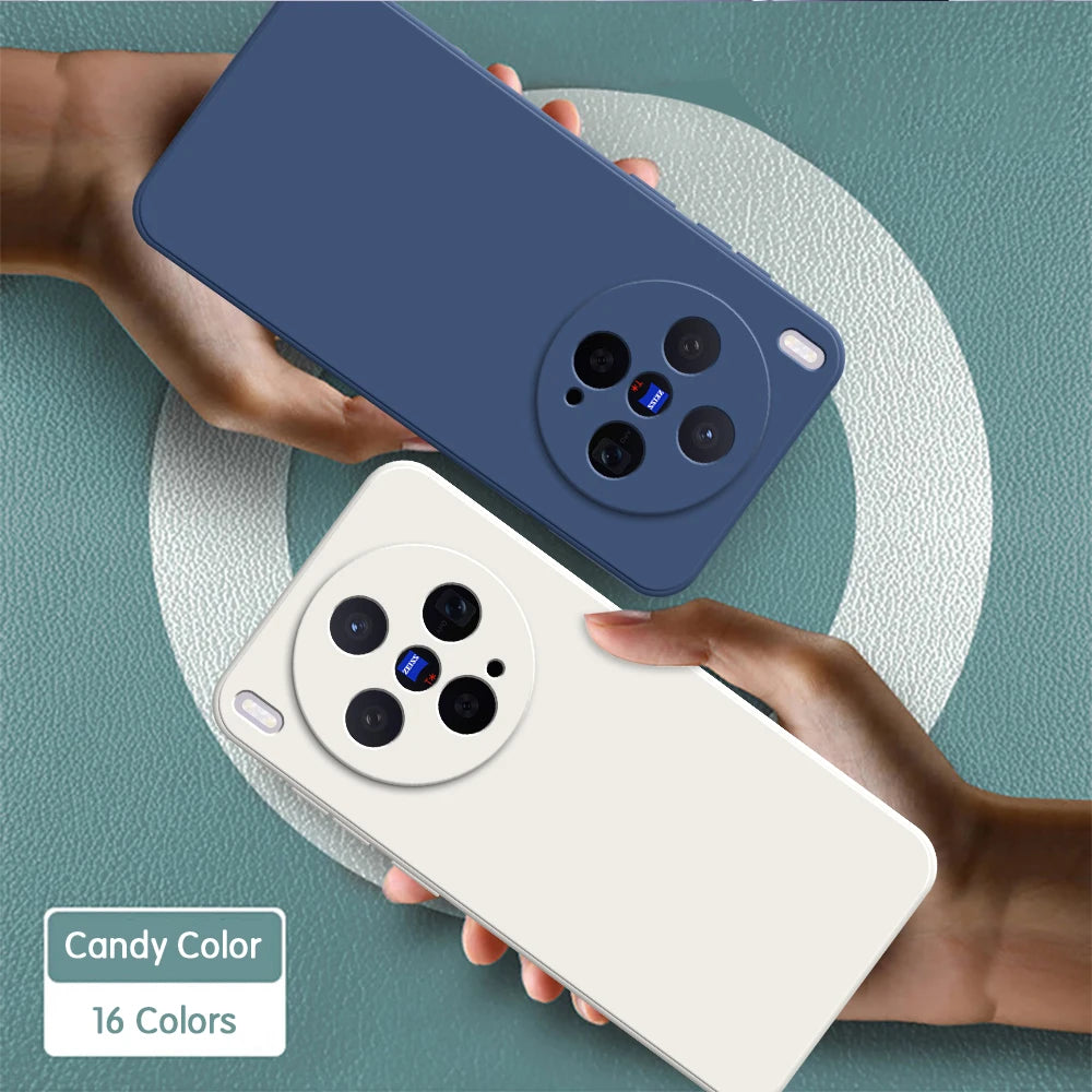Soft Silicone Classic Case for VIVO X300 5G X300 Pro 5G Original Square Liquid Camera Protection High Qualtiy X300Pro Back Cover
