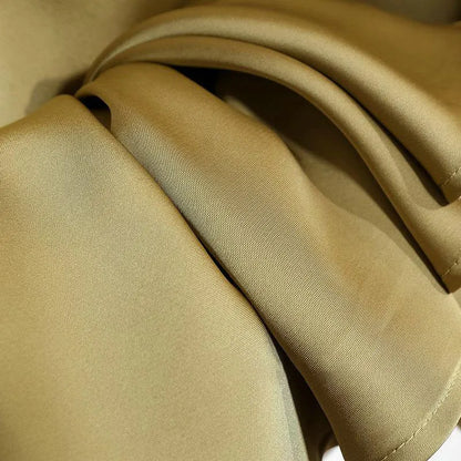 Botvotee Elegant Satin Long Skirt for Women Spring Summer 2025 Office Ladies Korean Style Loose Elastic Band Midi Skirts