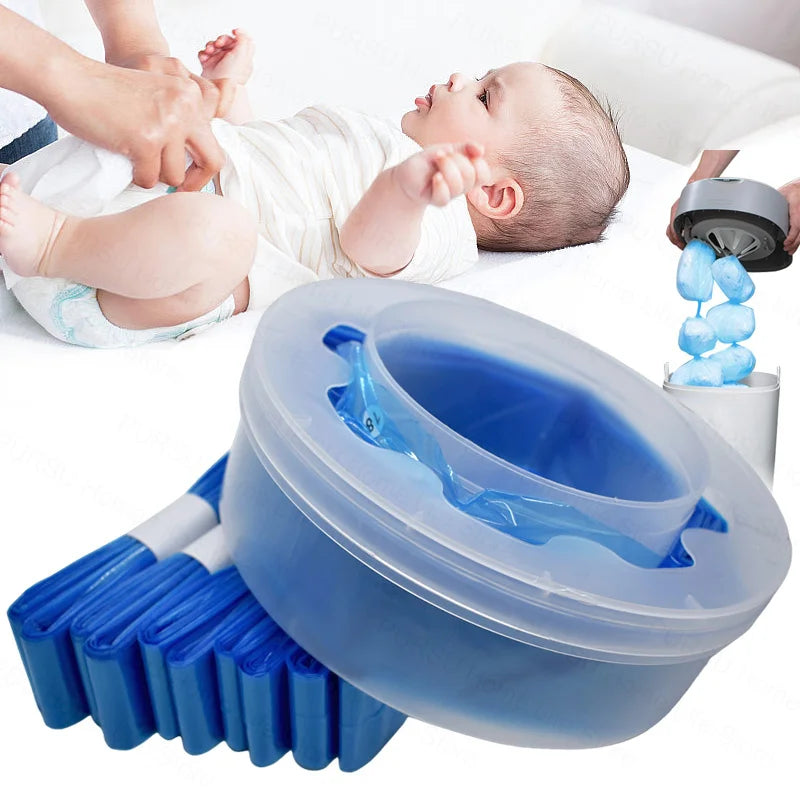 Diaper Pail Garbage bag Compatible with Tommee Tippee Sangenic Simplee and Twist&click and Sangenic Tec Pail Replacement Bag