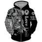 Spring and Autumn Men's Tracksuit 3D The Lion Print Zipper Hoodies Sweatshirts Pants Sets Casual Mens Clothing Women's Tracksuit