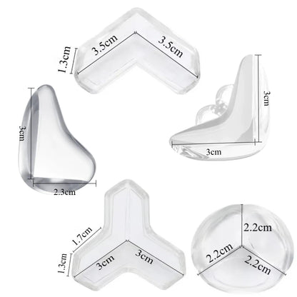 Baby Safety Silicone Table Corner Protector Furniture Edge Protection Cover Transparent Children Anti Collision Edge Guards