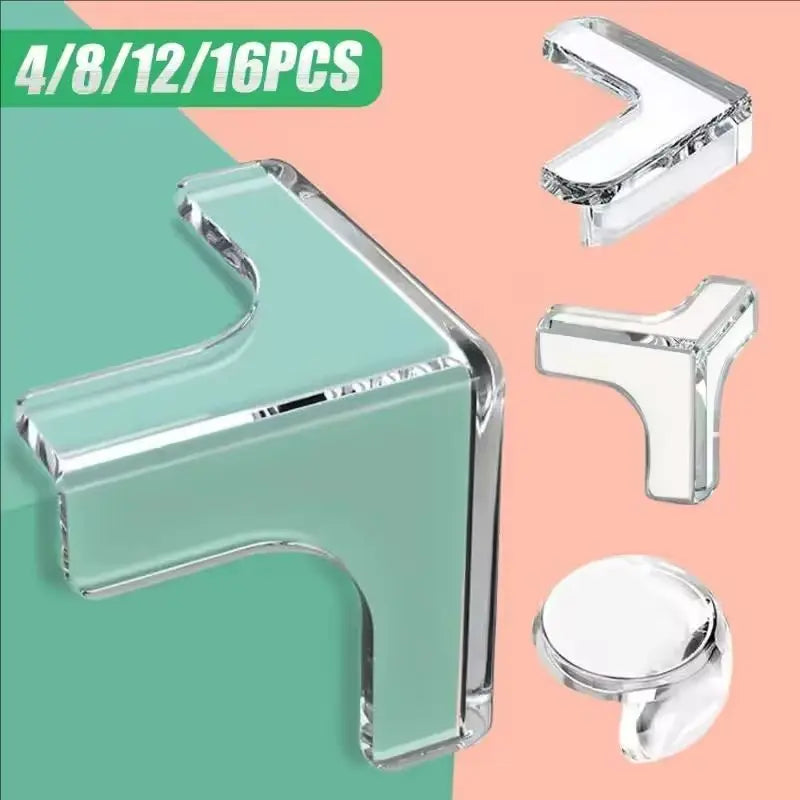 Baby Safety Silicone Table Corner Protector Furniture Edge Protection Cover Transparent Children Anti Collision Edge Gua