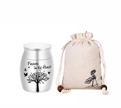 Hot Sale 7 Colors Tree of Life Design Cremation Urn Pet Memorials and Gifts Mini Made of Aluminum Alloy Urns