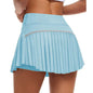 Fashion New Summer Sports Shorts Women Pleated Mini Skirt Anti Glare Short Skirt Running Outdoor Fitness Breathable Tennis Skirt