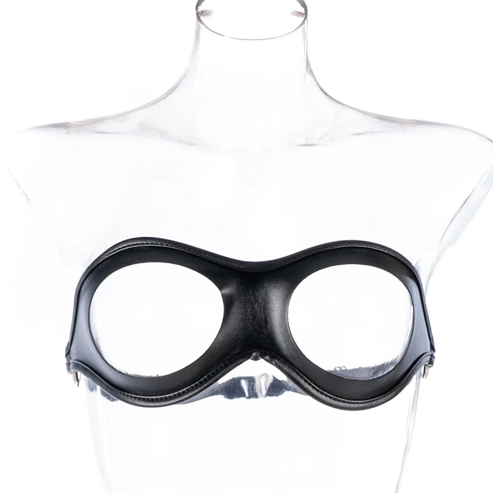 BDSM Open Bra Fetish Toy Woman Nipple Harness Sex Toys PU Leather Lingerie Couple Foreplay Bra Flirt Sex Lingeries Adjustable