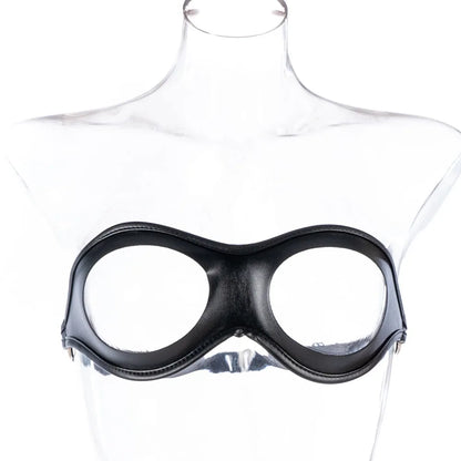 BDSM Open Bra Fetish Toy Woman Nipple Harness Sex Toys PU Leather Lingerie Couple Foreplay Bra Flirt Sex Lingeries Adjustable