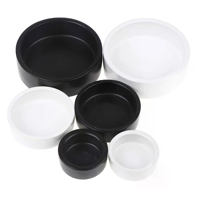 Ceramic Feed Bowl Reptile Food Ceramic Bowl Anti-Escape Ceramic Feeder Dish Reptile Water Bowl For Hermit Crab Gecko Chameleon