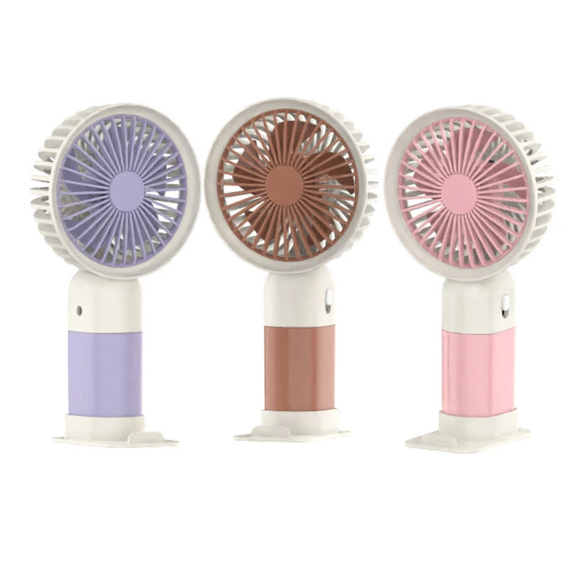 Lenovo 2026 New Handheld Fan Mini Portable Desktop Office Student Dormitory USB Charging Silent Small Electric Fan