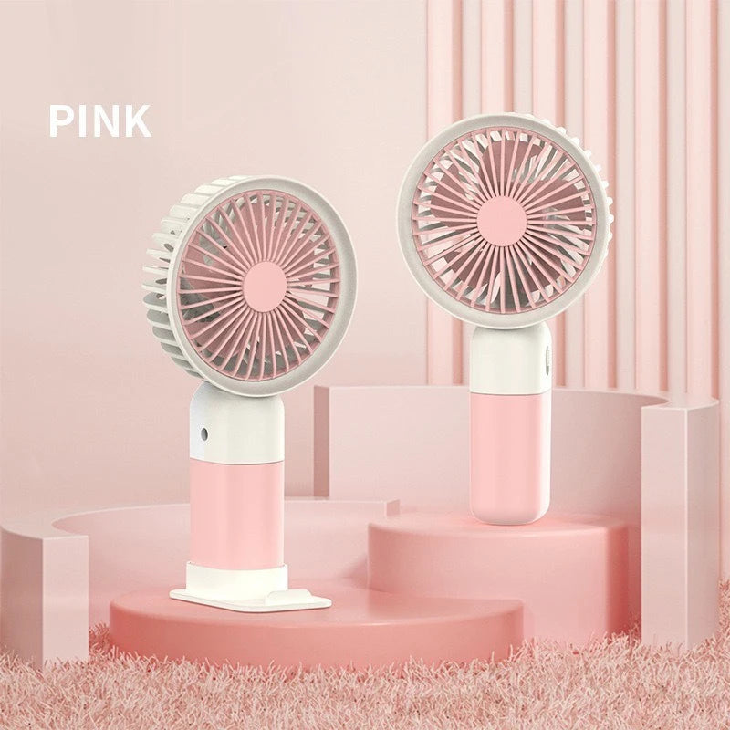 Lenovo 2026 New Handheld Fan Mini Portable Desktop Office Student Dormitory USB Charging Silent Small Electric Fan