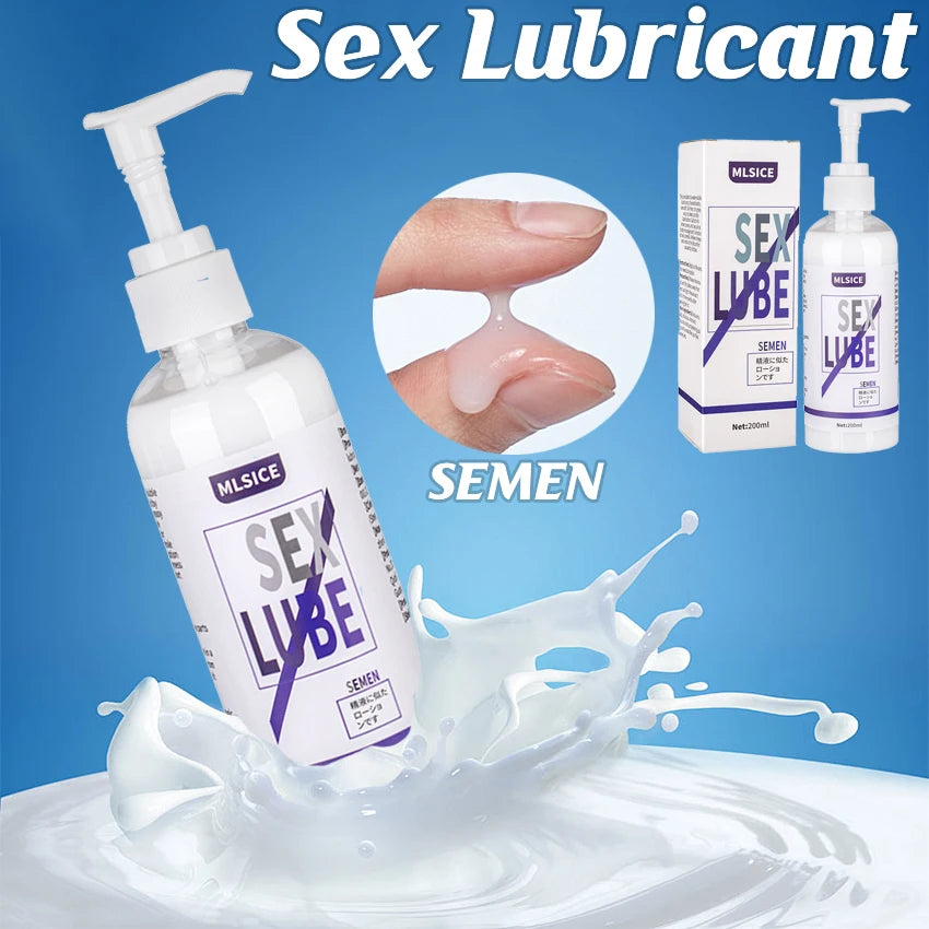 200ml Lubricant For Sex Semen Lube Vagina Man Anal Gay Personal Lubrication Intimate Sexual Water Based Gel Adult Products Shop