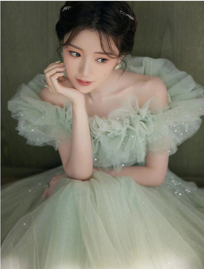 Ele een Evening Gown for Women High-End Luxury Fairy T Performance Host Dr Korean Sle Floral Mid-Waist Slim Fit