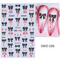 1/3pcs 3D Halloween Nail Stickers Pumpkin Ghost Spider Skull Design Bow  Flower Cute Cat Adhesive Slider Decals Manicure Decor