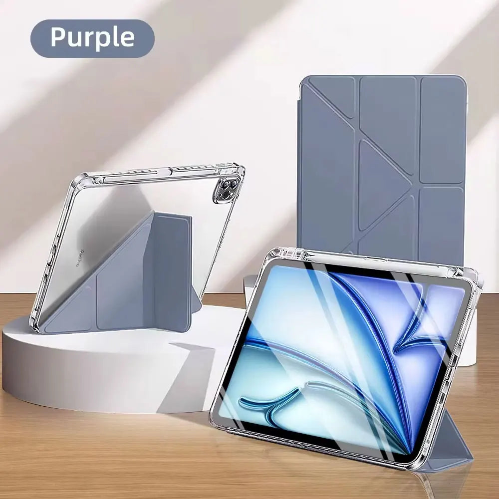 Clear Case For iPad Pro 11 iPad 10.2 7th 8th 9th 10th Gen Cover iPad Air 6 5 4 3 10.2 10.9 13 12.9 M2 M4 Mini 6 7 8.3 Clear Case