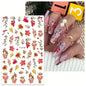 1PCS Marbled Nail Sticker 3D Abstract Lines Sticker Nail Art Supplies Nail Decals Y2K Laser Butterfly Ladies Nail Art Decoration