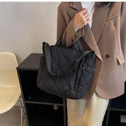 Large Capacity Mommy Bag for Women Totes Baby Diaper Nappy Bags Shoulder Cotton Ladies Maternity Shopping Bags