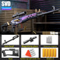 Soft Bullet Sniper Toy Gun Manual Loaded Shell Ejecting Firable Outdoor Battle Gun Model Christmas Gift