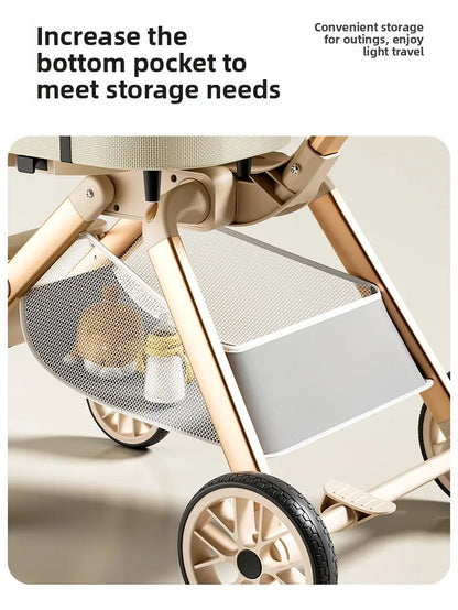 Twin Pet Cart Double Cabin Walking Pet Artifact Cat and Dog Outdoor Small and Medium Lightweight Foldable Double Layer Cart