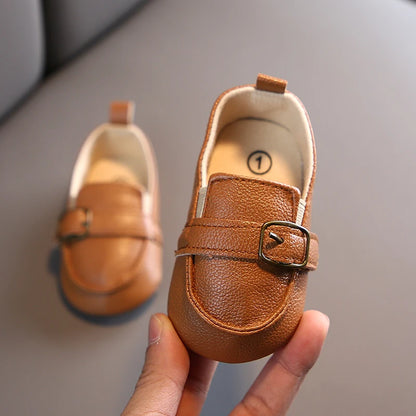 HAIZHIW 0-18M Baptism Newborn Baby Prewalker Girls Boys Casual Shoes Leather Non-Slip Soft-Sole Infant Toddler First Walkers
