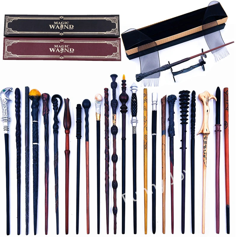 Anime Cosplay Magic Metal Core Wand With Box Children Decoration Toy Accessories For Kids Bacchetta Di Plastic Magic Stick