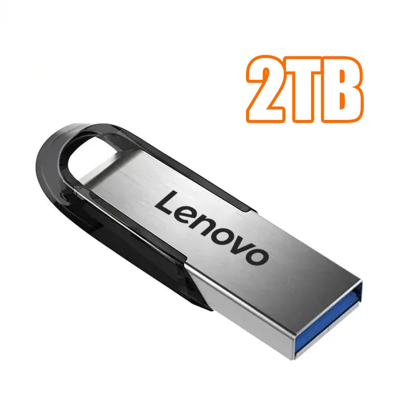 Lenovo 2TB USB 3.2 Metal Flash Drives Super High Speed Pendrive 1TB 512GB Pen Drives Portable USB Stick For Car Phone Computer