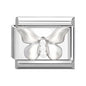 New Shiny Zircon Heart Butterfly Flower Star Bow Italian Charm Links Fit 9MM Stainless Steel Bracelet Girls' DIY Making Gift