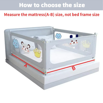 IMBABY Bed Guardrail Liftable Crib Protectors Adjustable Handrail Bed Safety Children Washable Baby Safety Bed Barrier Bumper
