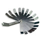 16 Blades Bent Feeler Gauge 0.127-0.508mm Stainless Steel Valve Clearance Adjustment Tool for Motorcycle Car