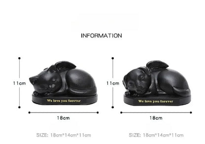 Kitten Puppy Cremation Funeral Box Pet Angel Urn Dog Cat Pet Memorial Ashes