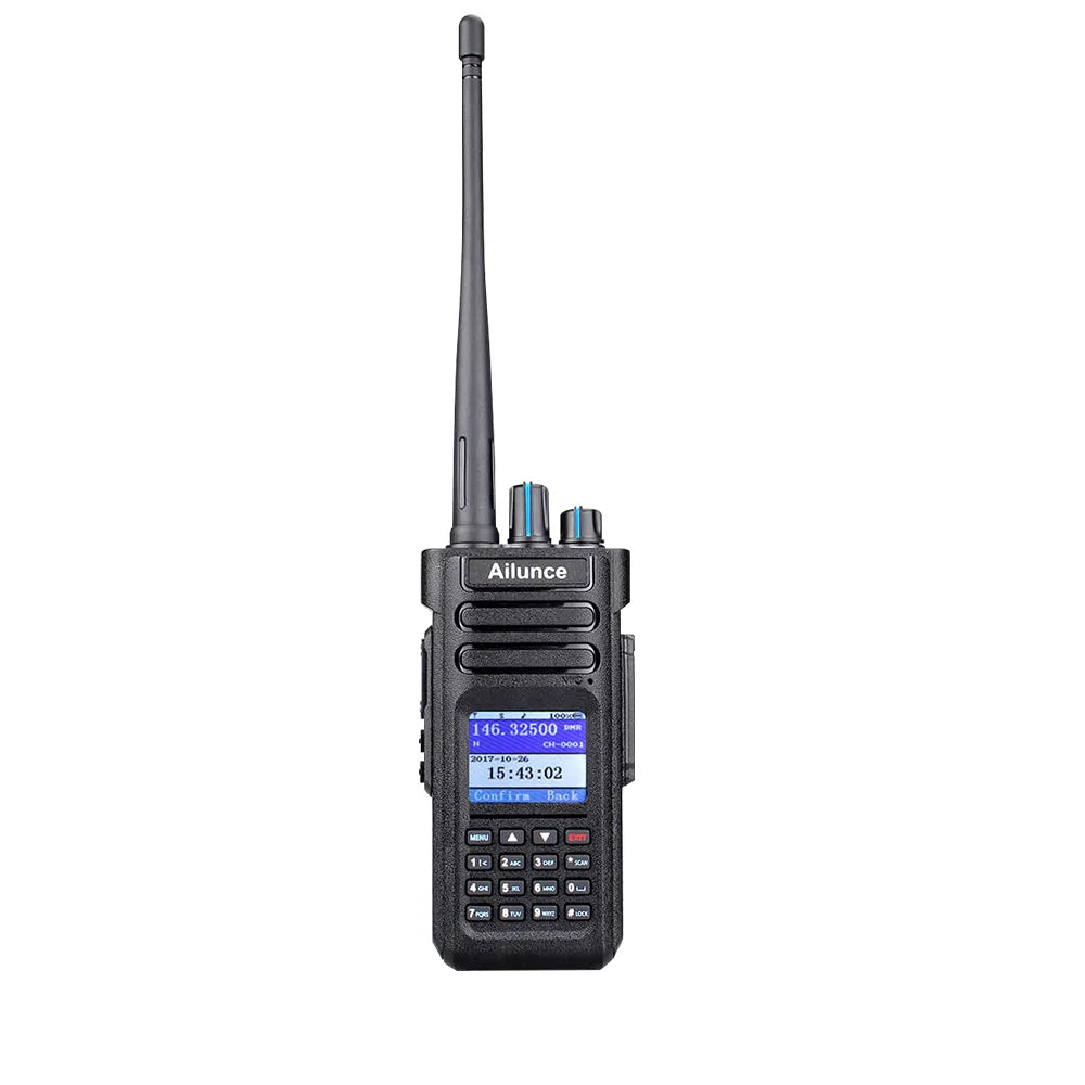 Ailunce HD1 DMR Walkies Talkies Long Range Walkie Talkies Portable Radio FM Communication Emergency Radio Ham Radio Station GPS