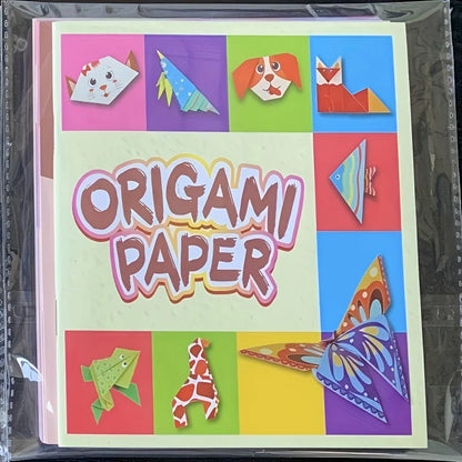 Creative Origami Set, Including 54 Double-Sided Origami Sheets and Instruction Booklet, Suitable for DIY Art and Craft Projects