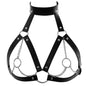 Gothic Fetish PU Leather Body Harness for Women BDSM Bondage Restraint Straps Erotic Lingerie Adult Costume Accessory