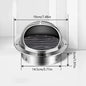 Stainless Steel Wall Ceiling Air Vent Ducting Ventilation Exhaust Grille Cover Waterproof Outlet Heating Cooling Vents Cap