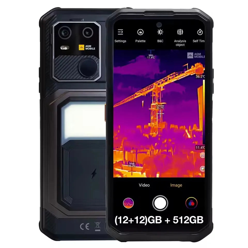 AGM G3 5G Rugged Phone 24GB(12+12) 512GB Wireless Charging 10000mAh Phone 6.72' 120Hz Dimensity 7300 Android15 Camping Light