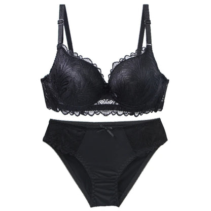 DaiNaFang Push Up Bras Set For Women Breathable Lift 34/75 36/80 38/85 40/90 42/95 BC Cup Underwear Bow Lingerie