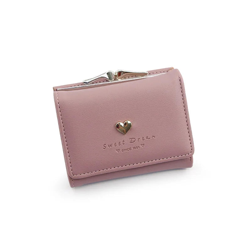 New Mini Short Women Wallets High Quality Coin Pocket Luxury Female Purses Card Holder Photo Holder Cute Wallet For Girls