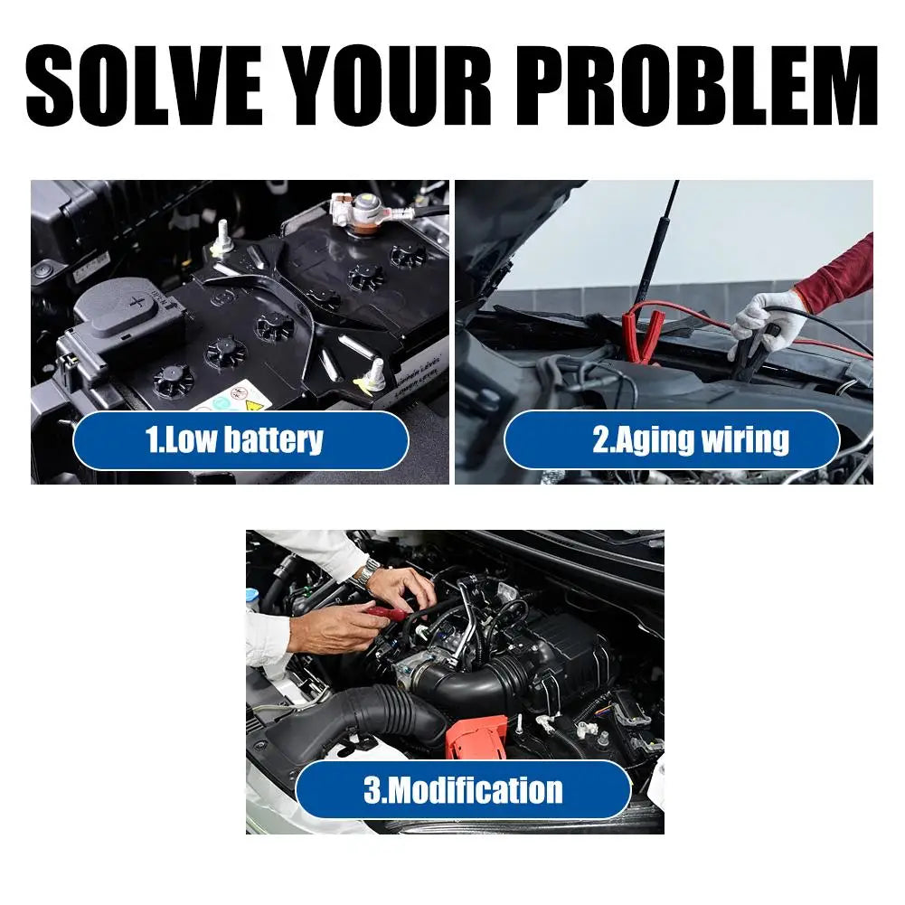 12/24V Car Battery Disconnect Switch Manual Automatic Circuit Breaker Anti-Power Off Leakage Protector Universal Auto Parts