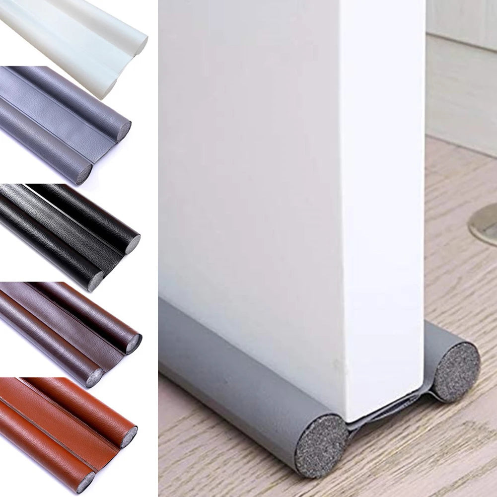 96CM Windproof Seal Strips Draught Excluder Stopper Door Bottom Guard Double Protectors Doorstop Dust-proof Blocker Sealers