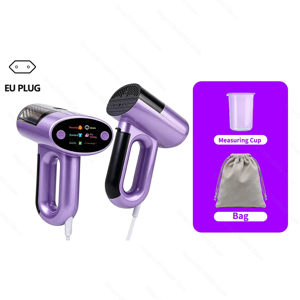 Handheld Powerful Adsorption Vacuum Steamer Iron 2 in 1 Steam Ironing Dry Ironing Garment Steamer Smooth Out Stubborn Wrinkles