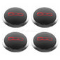 4Pcs 133mm For Fiat 500 New Hubcap Wheels Centre Hub Caps 68078419AC 68078421AC 51884863 Silver/Red Dust Cover