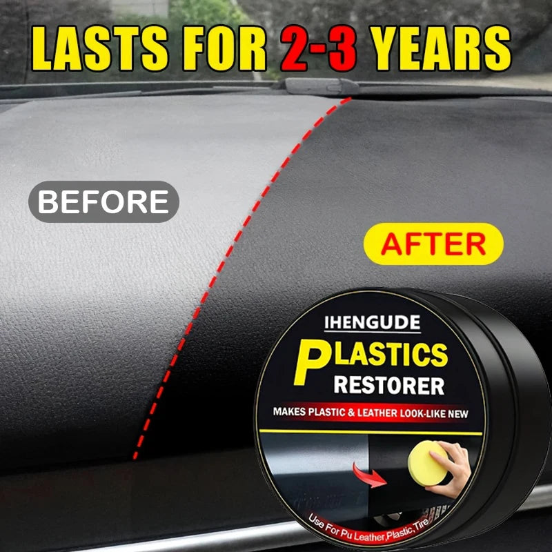 Car Plastic Scratch Repair Paste Interior Dashboard Plastic Scratch Removal Paste Plastic and Leather Maintenance