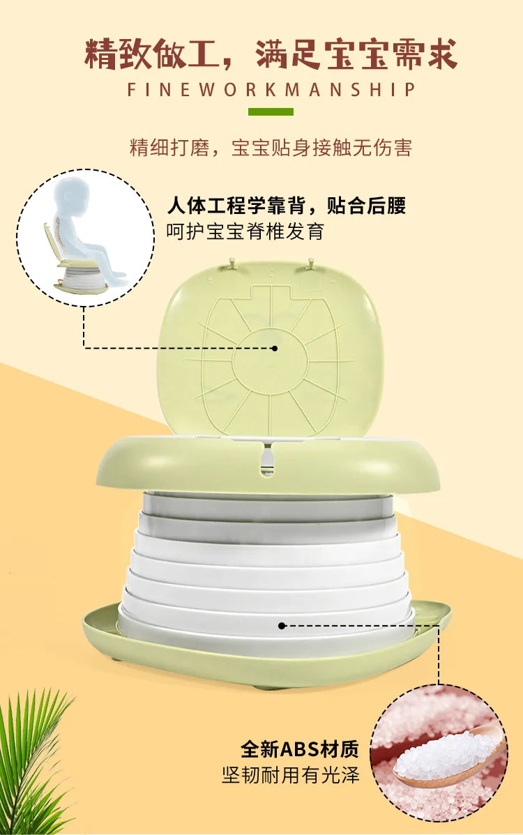 Portable Potty for Toddler Travel Foldable Potty Training Toilet for Car Camping Indoor Outdoor Bathroom for Baby Children Kids