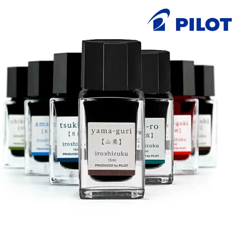 Ink for Fountain Pen 15ml Water-based Dye Color Bottle Ink Writing Materials Stationery Office Supplies PILOT
